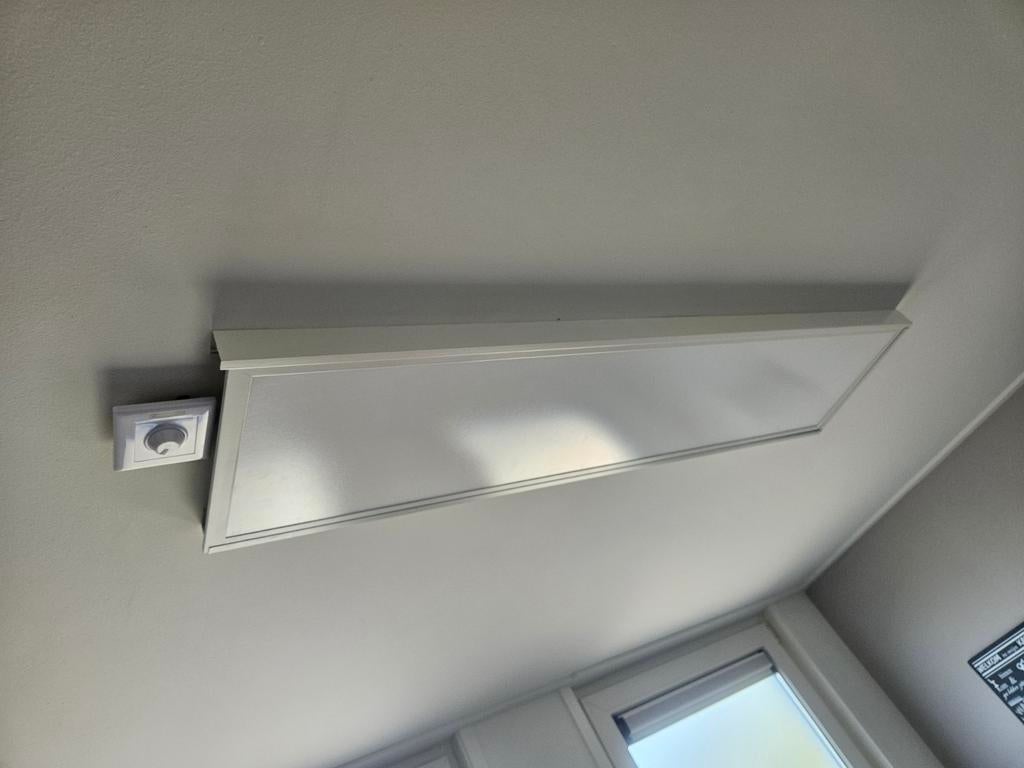 LED Plafondpaneel met Dimmer, Ophalen of Verzenden, Zo goed als nieuw, Metaal, Modern, minimalistisch