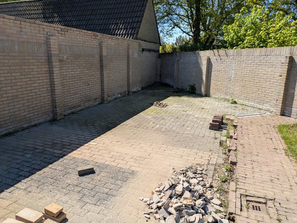 Betonklinkers 50m2, Ophalen, Gebruikt, Klinkers, 10 m² of meer