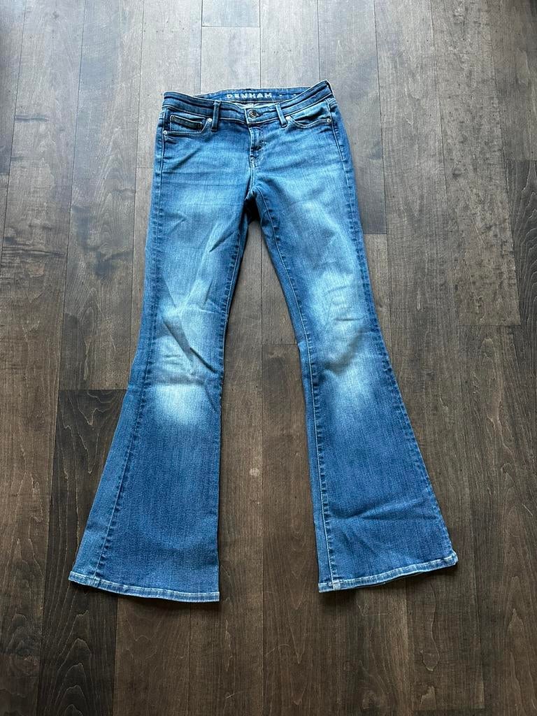 Denham Farrah spijkerbroek blauw maat W26 L30, Ophalen of Verzenden, Zo goed als nieuw, Blauw, W27 (confectie 34) of kleiner