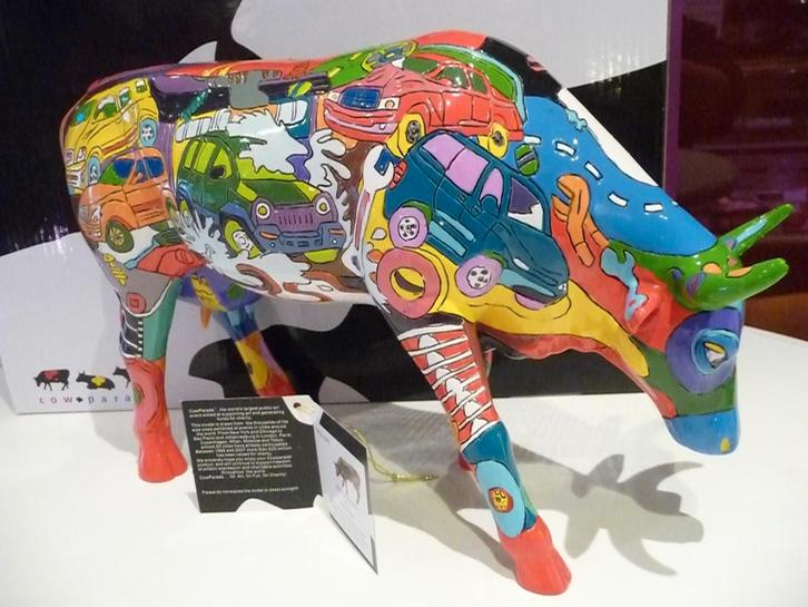 Nieuw Cow Parade koe Brenner Mooters large incl. verzending., Antiek en Kunst, Kunst | Designobjecten, Ophalen of Verzenden