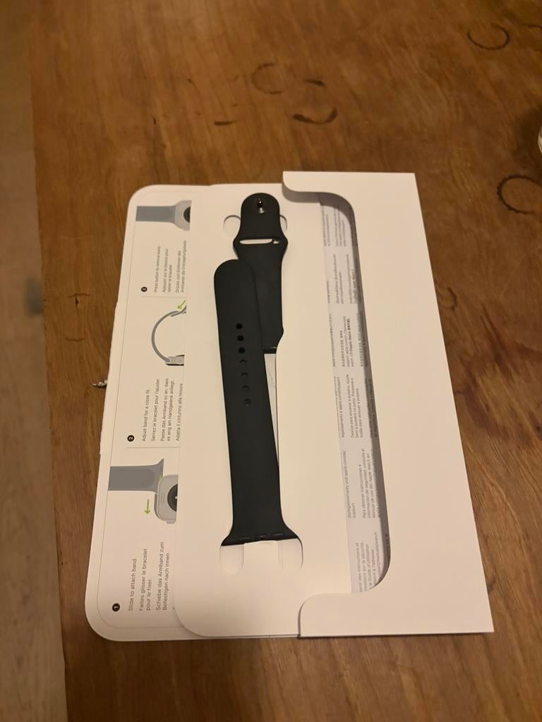 Apple Watch band M/L – Space Black Stainless Steel – Nieuw, Ophalen of Verzenden, Zo goed als nieuw, Zwart, IOS