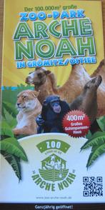 folder van het Zoo-park de Ark van Noah aan de Oostzee, Boeken, Ophalen of Verzenden, Zo goed als nieuw, Folder