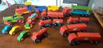 Vintage houten speelgoedtreinen en auto's, ook Esso, Ophalen of Verzenden