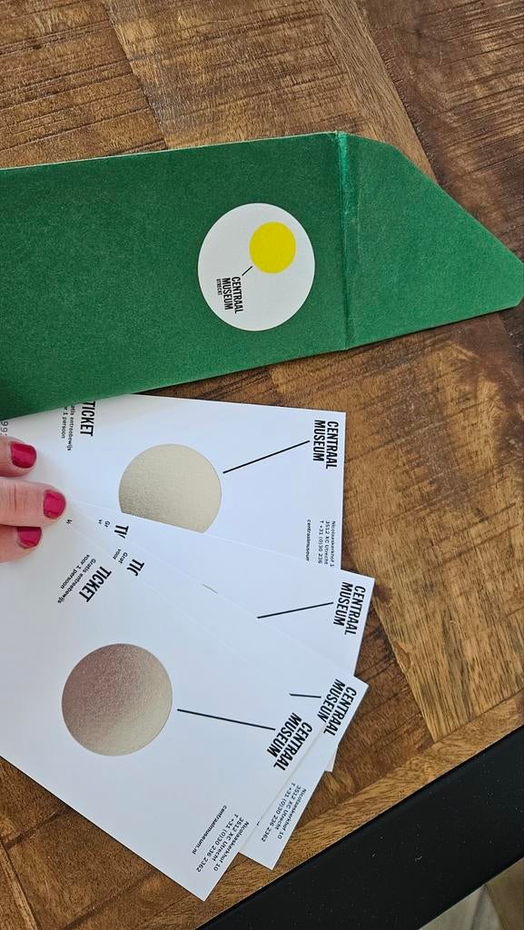 4 centraal museum kaarten, Twee personen, Ticket of Toegangskaart