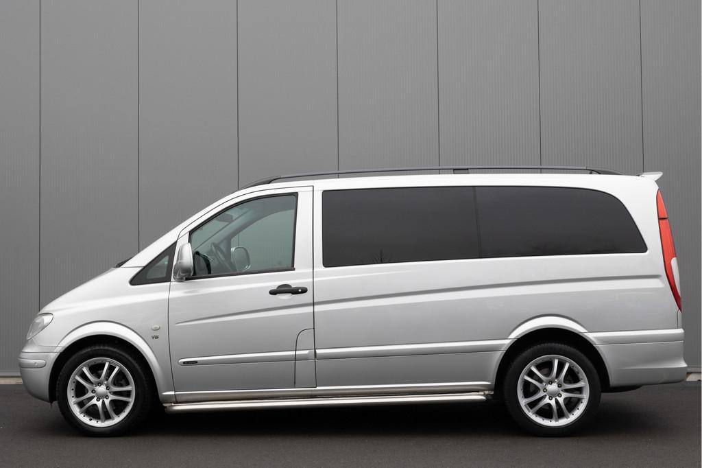 Mercedes-Benz Vito | V6 ! | 320 Lang Dubbel Cabine, Auto's, Bestelauto's, Automaat, Achterwielaandrijving, Gebruikt, Zwart