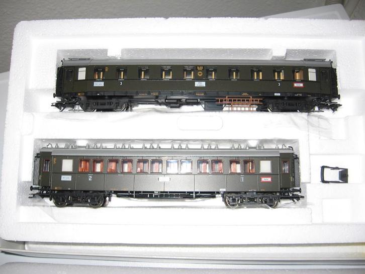 Trix H0. DRG D-119 wagonset met interieurverlichting. 23395., Hobby en Vrije tijd, Modeltreinen | H0, Nieuw, Wagon, Gelijkstroom