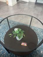 Ikea salontafel met glazen blad, Huis en Inrichting, Tafels | Salontafels, Gebruikt, Rond, Glas, Minder dan 50 cm