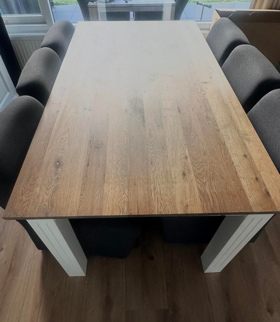 Richmond eetkamer tafel 100x190 + verlengstukken, Huis en Inrichting, Tafels | Eettafels, Ophalen, Gebruikt, 100 tot 150 cm, Eikenhout