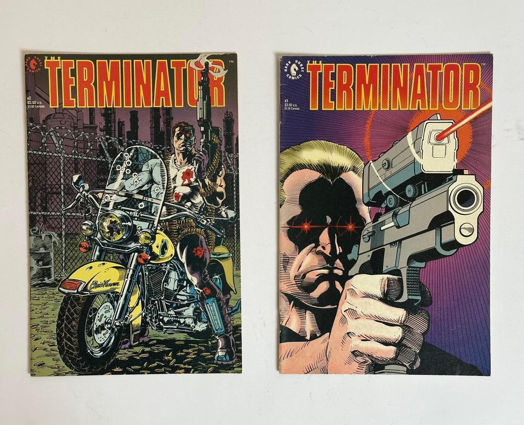 The Terminator #2 en 3 strips 1990 Dark Horse Comics, Boeken, Strips | Comics, Meerdere comics, Ophalen of Verzenden, Zo goed als nieuw