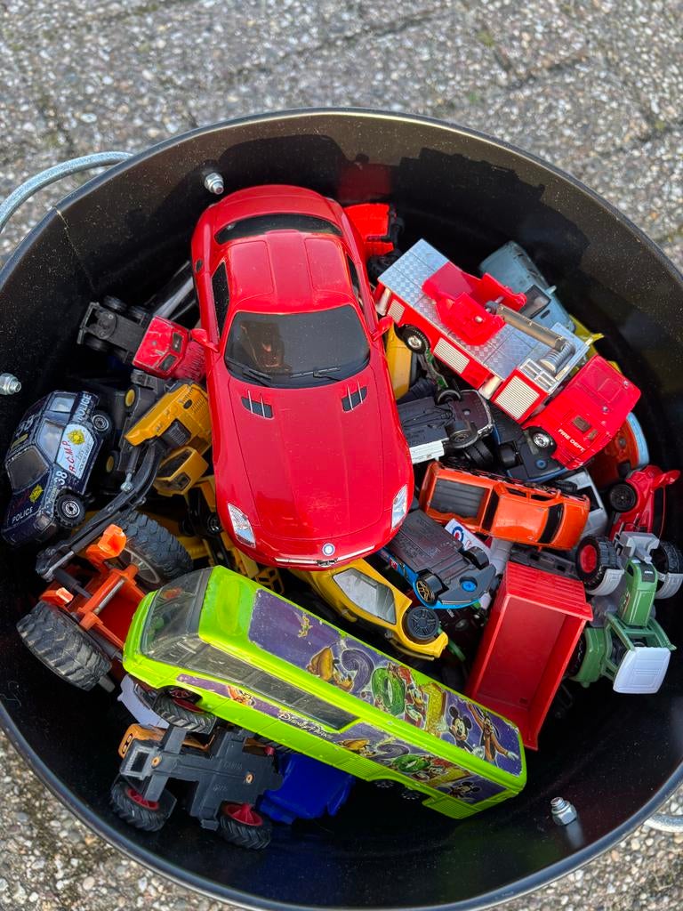 Emmer vol Miniatuur Auto's - Zonder Emmer!, Ophalen, Gebruikt, Auto, Overige merken