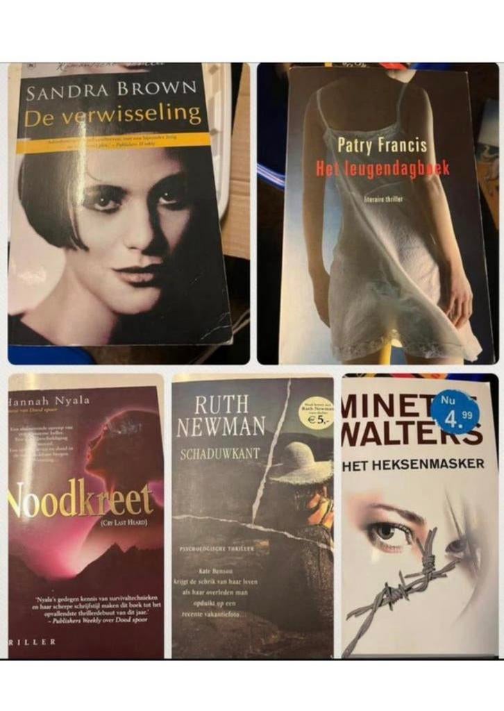 5 x lees boek/thriller boeken pakket, Ophalen of Verzenden, Zo goed als nieuw