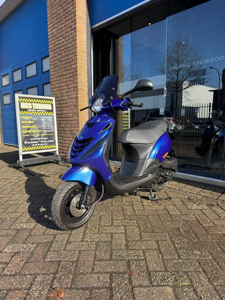Piaggio zip/bromscooter/blauw/bj 2016/km 14539, Ophalen, Gebruikt, Maximaal 45 km/u, Zip