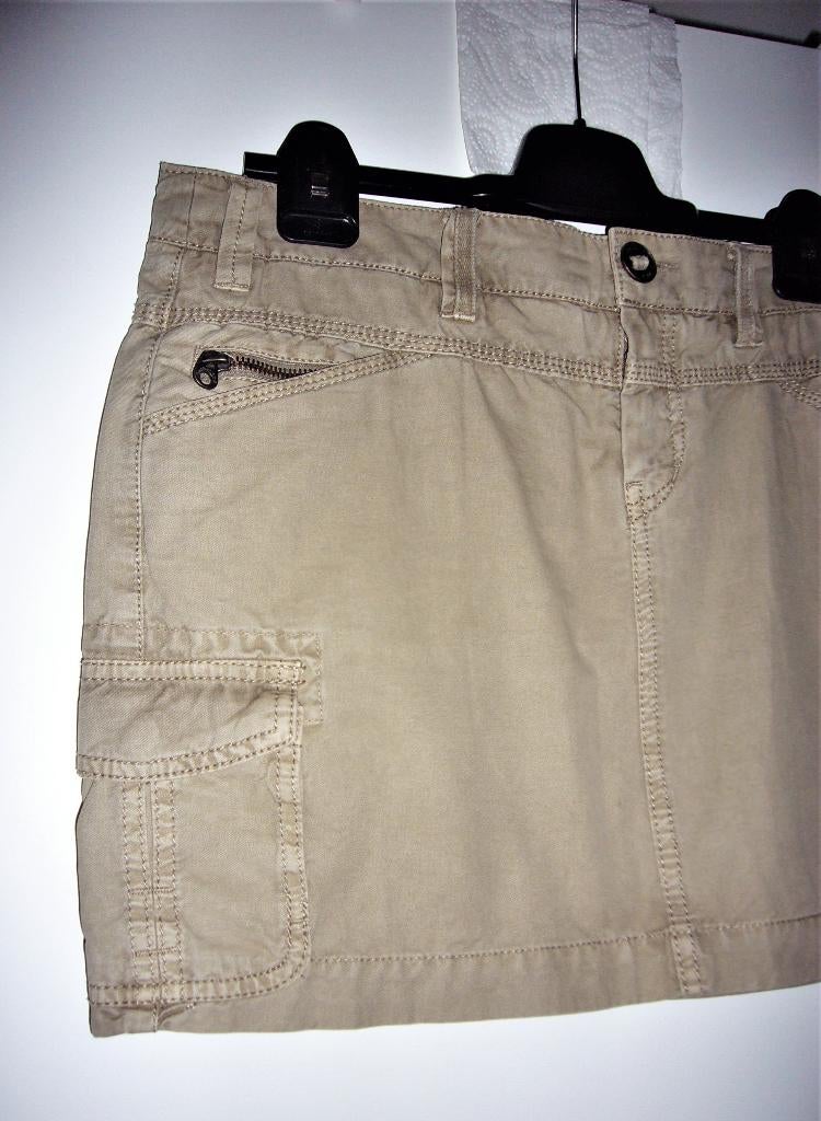 THE STING Sutherland zomer cargo rokje beige, Kleding | Dames, Rokken, Maat 38/40 (M), Verzenden, Nieuw, Boven de knie