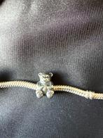 Zilveren Pandora bedel beer, Gebruikt, Pandora, Ophalen of Verzenden, 1 bedel