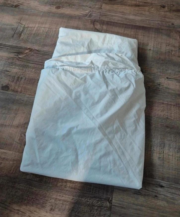 Cara c'aire matrashoes, Huis en Inrichting, Slaapkamer | Beddengoed, Gebruikt, Hoeslaken of Sloop, Eenpersoons, Wit, Ophalen of Verzenden