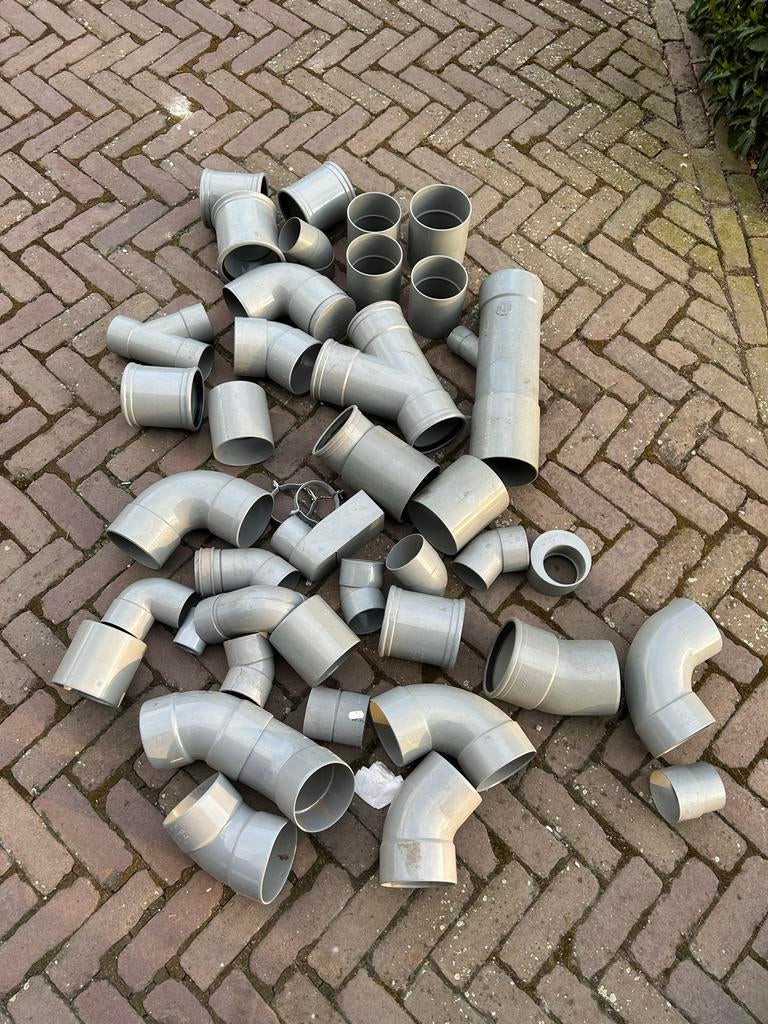 Diverse PVC hulpstukken voor afvoer en meer, Doe-het-zelf en Verbouw, Buizen en Afvoer, Ophalen, Afvoer, Pvc, Nieuw