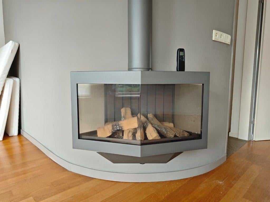 Wanders Black Stealth Gashaard met afstandsbediening, Ophalen, Zo goed als nieuw, Hangende haard, Gashaard