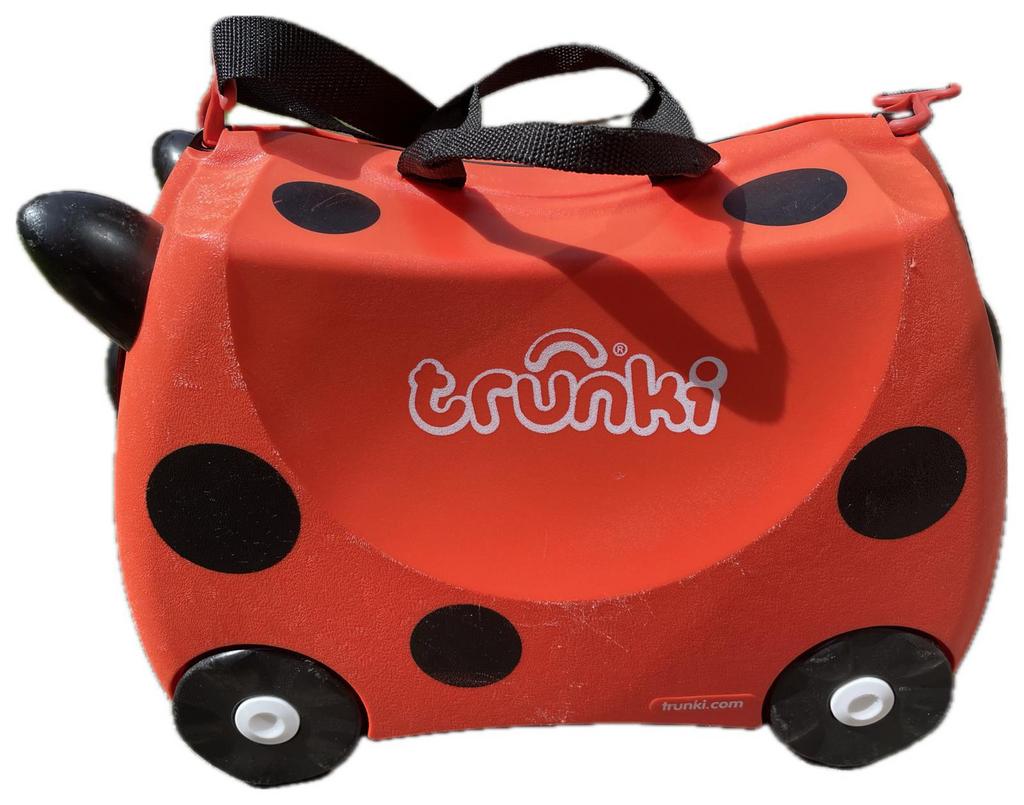 Trunki Harley – lieveheersbeestje kinderkoffer, Hard kunststof, Minder dan 50 cm, Ophalen of Verzenden, Zo goed als nieuw