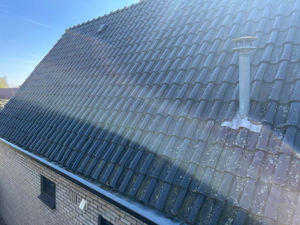 Zwarte dakpannen, gebruikte staat, Doe-het-zelf en Verbouw, Ophalen, Gebruikt, Steen of Klei, Zwart