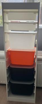 Ikea witte Trofast kast, Ophalen, Minder dan 50 cm, 5 laden of meer, 100 tot 150 cm
