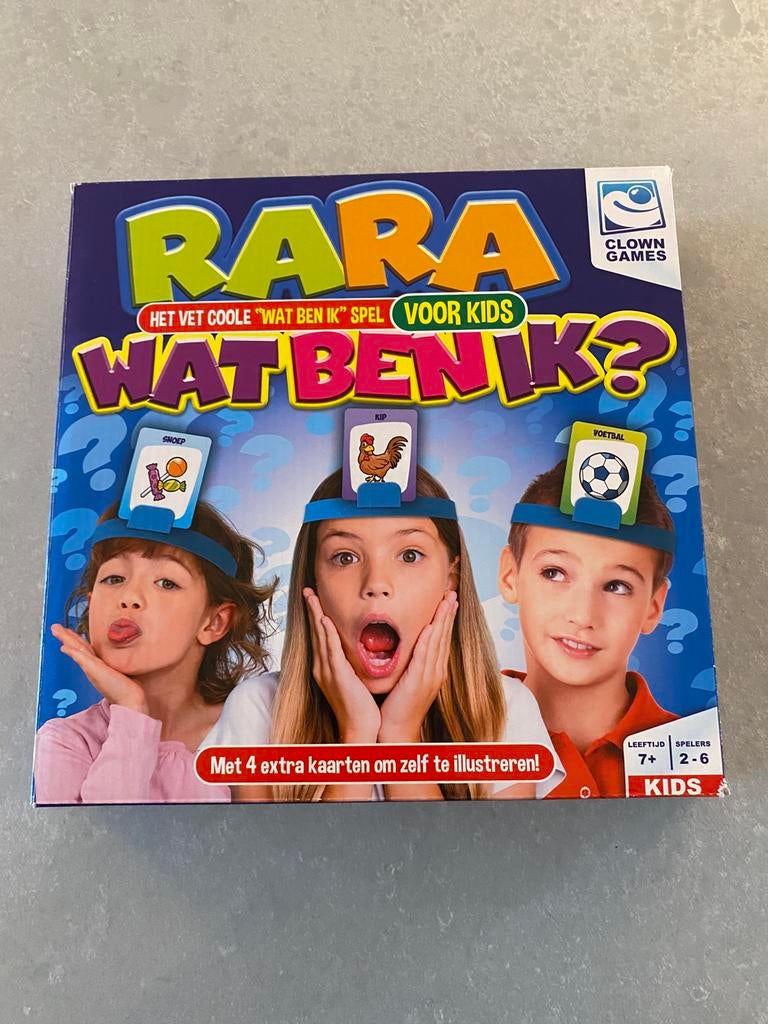 Spel ‘rara wat ben ik’ voor kids COMPLEET, Ophalen of Verzenden, Zo goed als nieuw