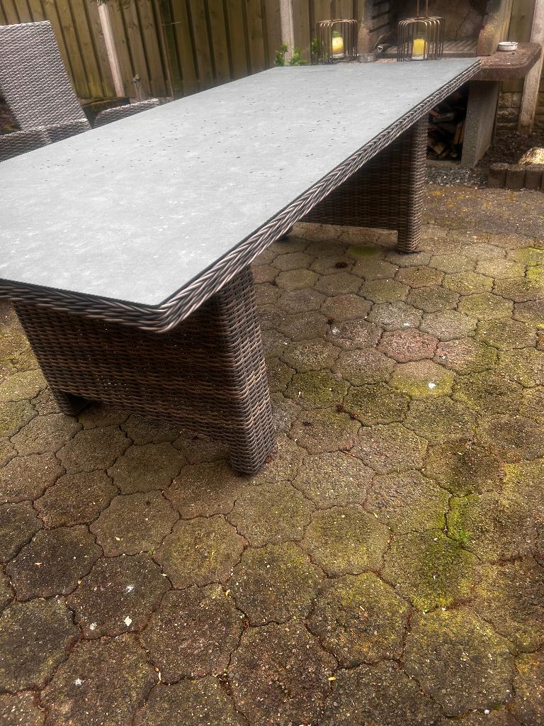 Tuintafel, Ophalen, Zo goed als nieuw, Rechthoekig, Wicker