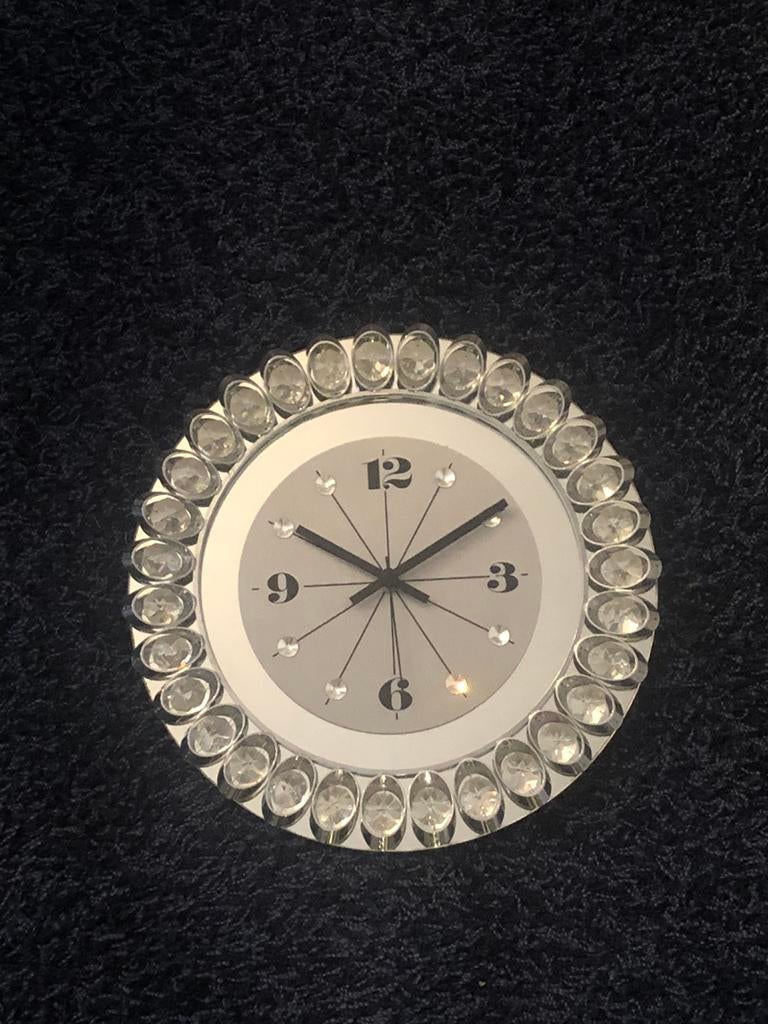 Swarovski kristal klok, Huis en Inrichting, Woonaccessoires | Klokken, Ophalen, Gebruikt, Wandklok