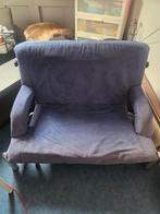 Blauwe slaapbank, Ophalen of Verzenden, Tweepersoons, Blauw