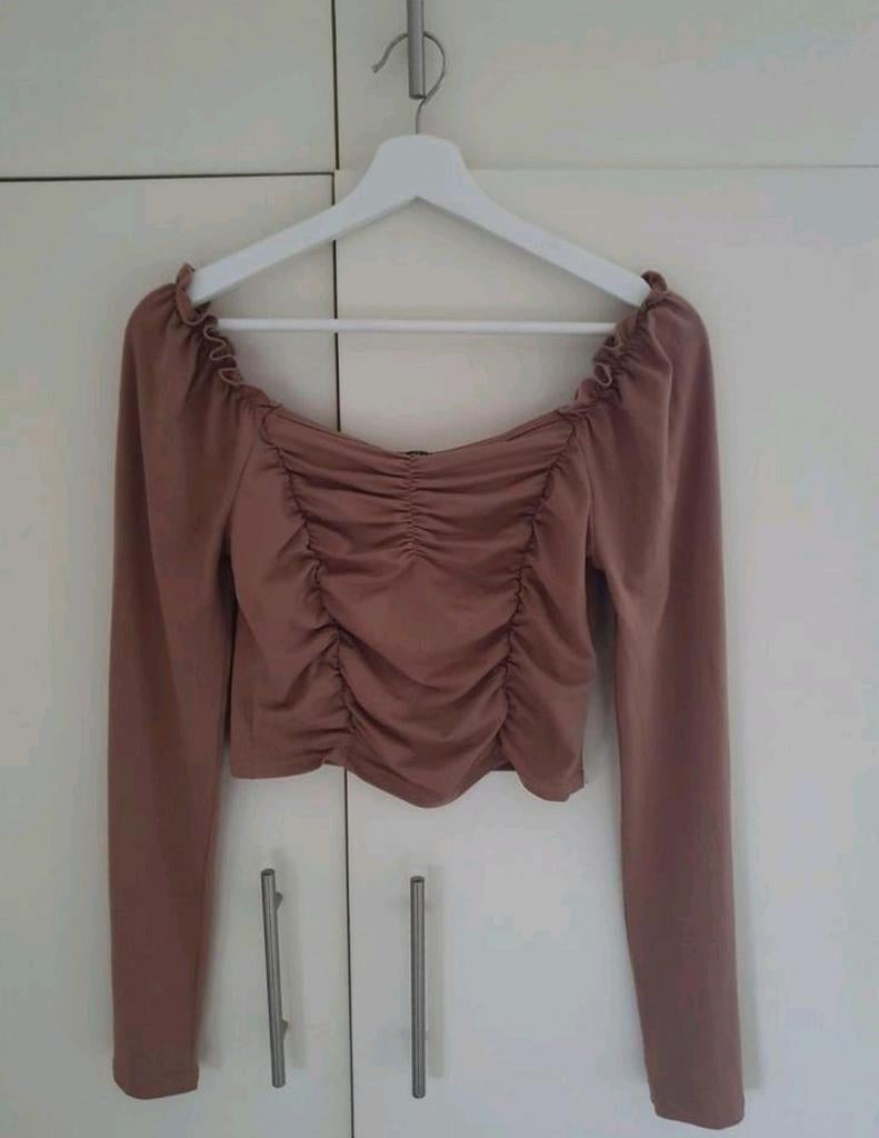 Croptop mt M ook in roze 🤎, Kleding | Dames, Tops, Maat 38/40 (M), Bruin, Nieuw, Ophalen of Verzenden