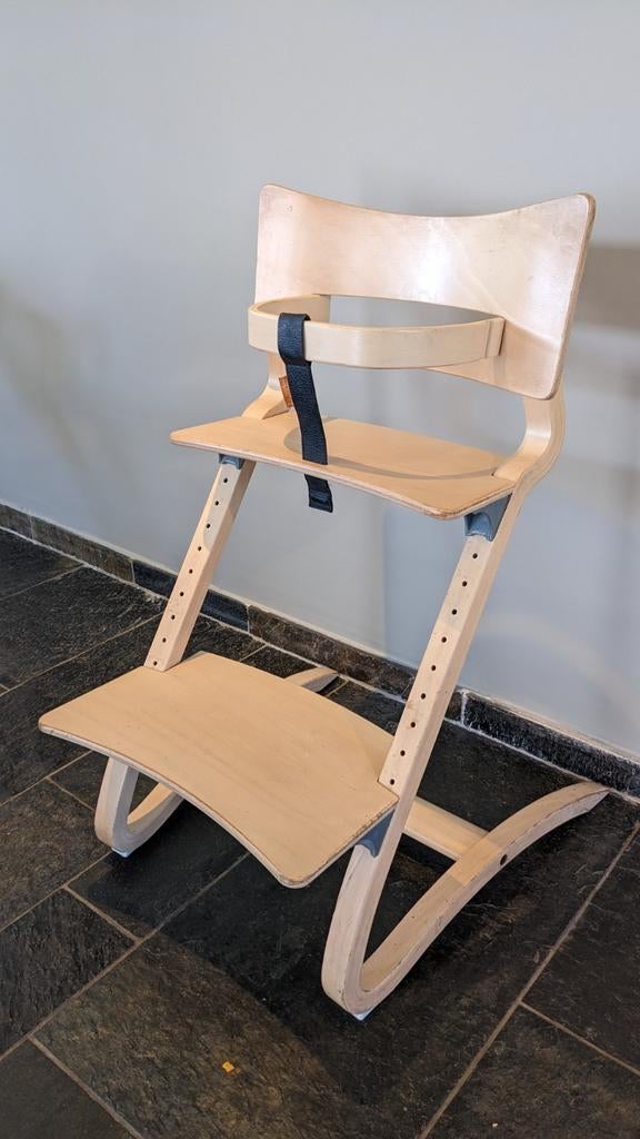 Leander Classic meegroeistoel Naturel, Ophalen of Verzenden, Gebruikt, Meegroeistoel