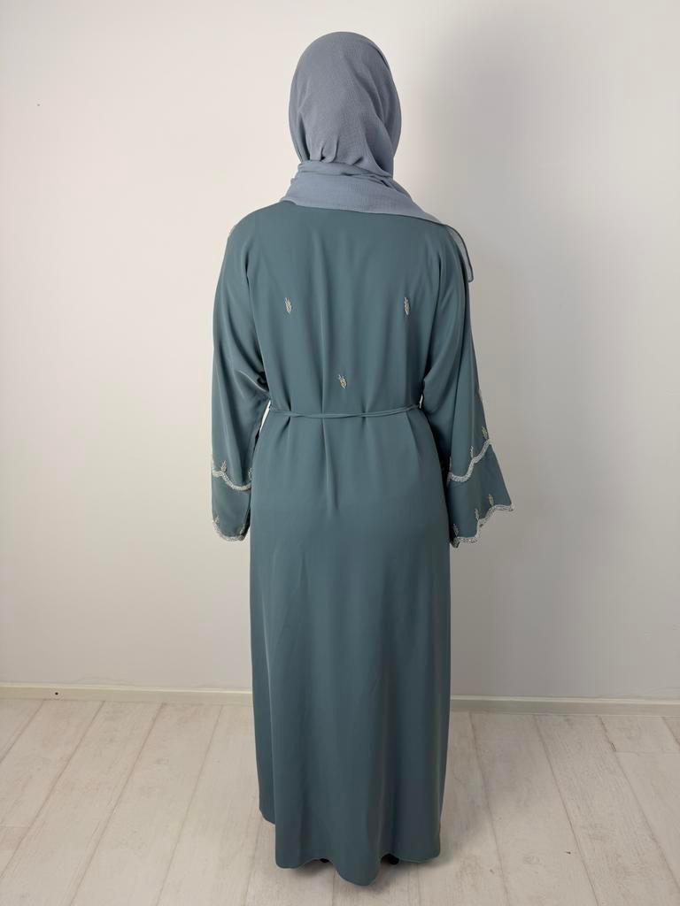Abaya blauw, Kleding | Dames, Ophalen of Verzenden, Zo goed als nieuw, Blauw, Overige typen