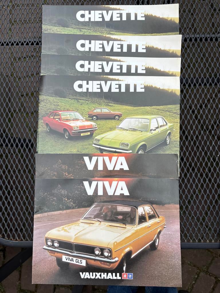 Collectie Oude Vauxhall Folders: Chevette, Viva, Cavalier, V, Ophalen of Verzenden, Gelezen, Overige merken