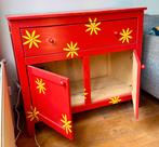 Rode kast, Ophalen, Gebruikt, 100 tot 150 cm, Met lade(s)