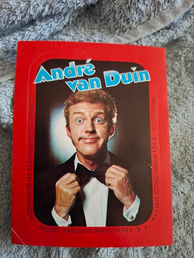 Sticker Andre van Duin, Verzamelen, Ophalen of Verzenden, Nieuw, Film, Tv of Omroep