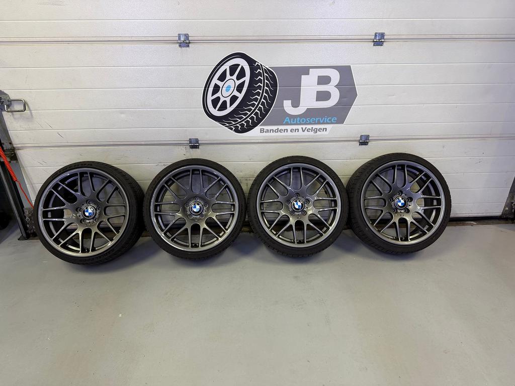19inch BMW Style 163 CSL Breedset Velgen! ZGN Banden! 5x120, Auto-onderdelen, Banden en Velgen, 19 inch, Gebruikt, -, -