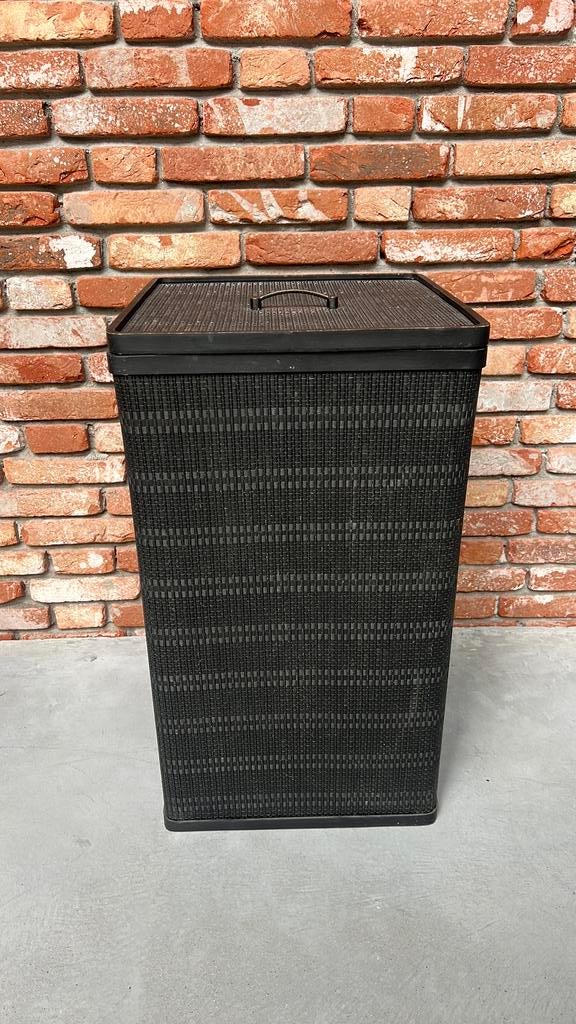 Brabantia wasmand zwart vierkant 40x40 wasbox wasmand, Ophalen, Gebruikt, Zwart, Overige typen