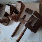 Antieke houten blokschaven en lijmklemmen, Antiek en Kunst, Ophalen of Verzenden