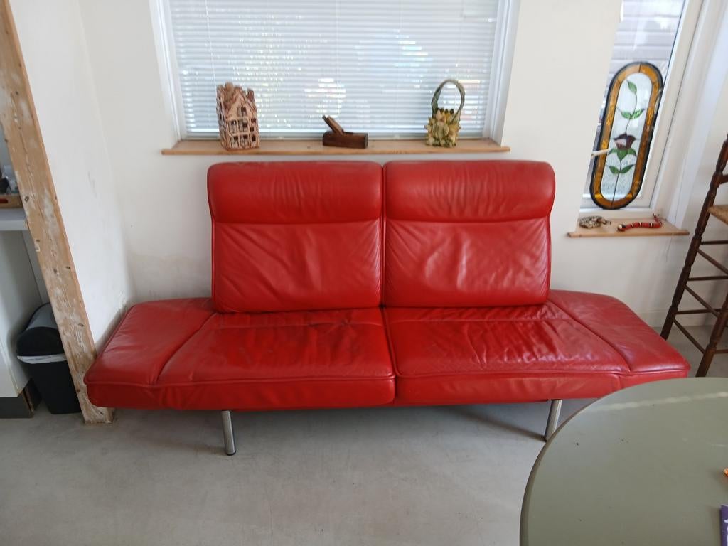 Gebruikte Designer leren bankstel,merk: De Sede ds 450, Huis en Inrichting, Banken | Bankstellen, Gebruikt, Tweepersoons, 75 tot 100 cm