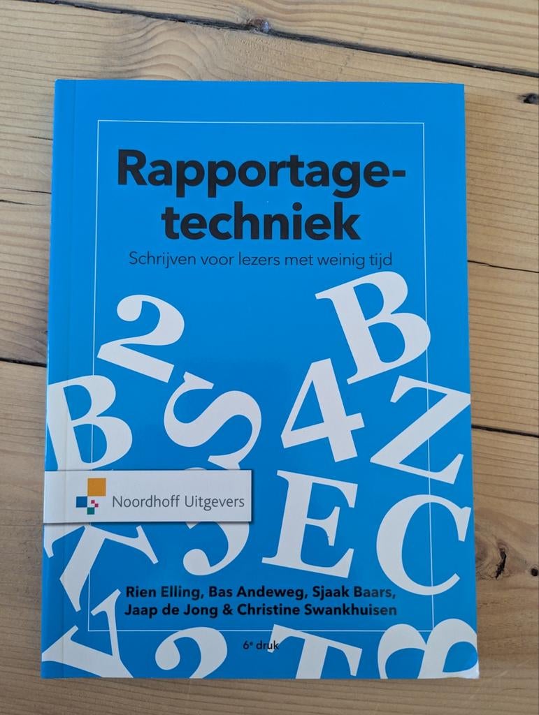 Jaap de Jong - Rapportagetechniek, Jaap de Jong; Christine Swankhuisen; Sjaak Baars; Bas Andeweg..., Sociale wetenschap, Ophalen of Verzenden
