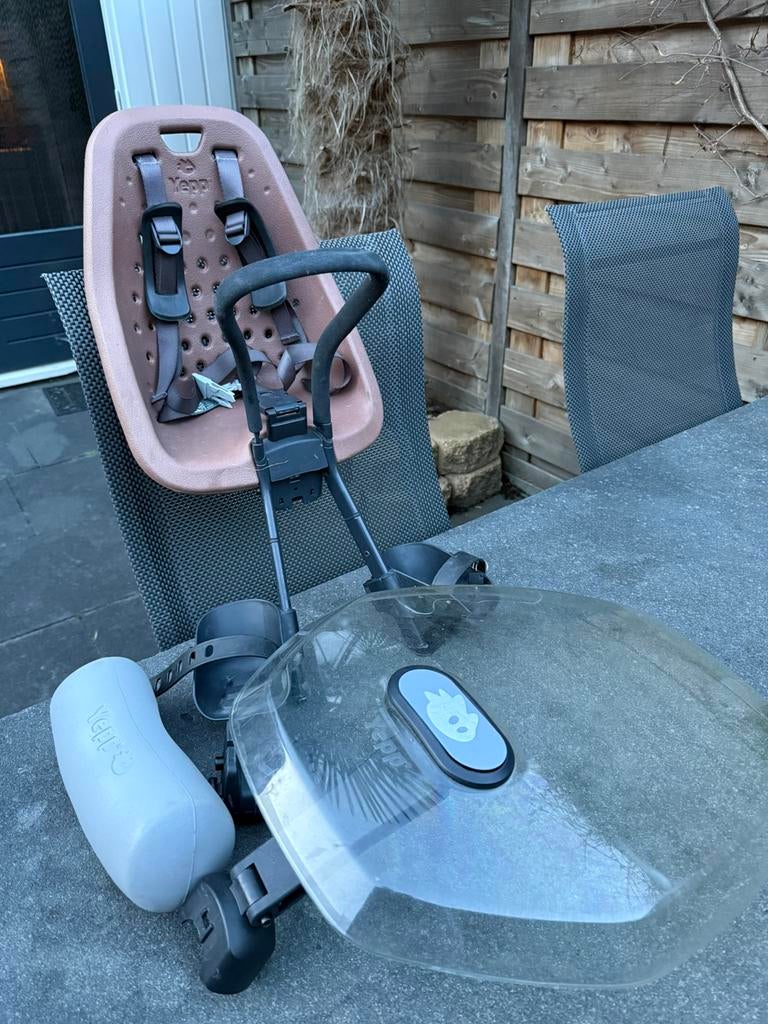 Yepp kinderzitje voor incl. Windscherm, kussentje en nijntje, Fietsen en Brommers, Fietsaccessoires | Fietsstoeltjes, Ophalen