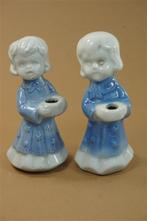 2 kandelaars kerst meisjes, Diversen, Kerst, Gebruikt, Ophalen of Verzenden, Nvt, Nvt