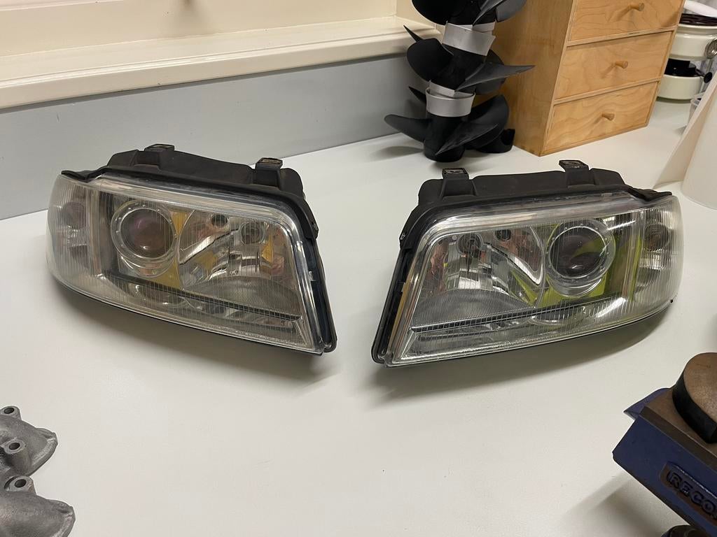 Audi a4 b5 facelift koplampen, Ophalen, Gebruikt, Audi