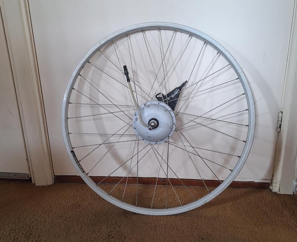 Voorwiel motor Gazelle Innergy, Fietsen en Brommers, Fietsonderdelen, Ophalen of Verzenden, Gebruikt, Motor