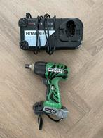 Hitachi slagmoersleutel met lader _ zonder accu, Doe-het-zelf en Verbouw, Gereedschap | Boormachines, Ophalen of Verzenden, Gebruikt
