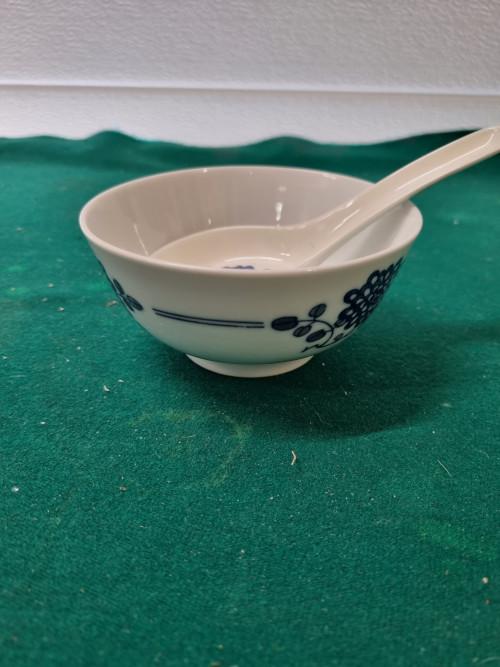 chinese soepkom met lepel, Ophalen of Verzenden