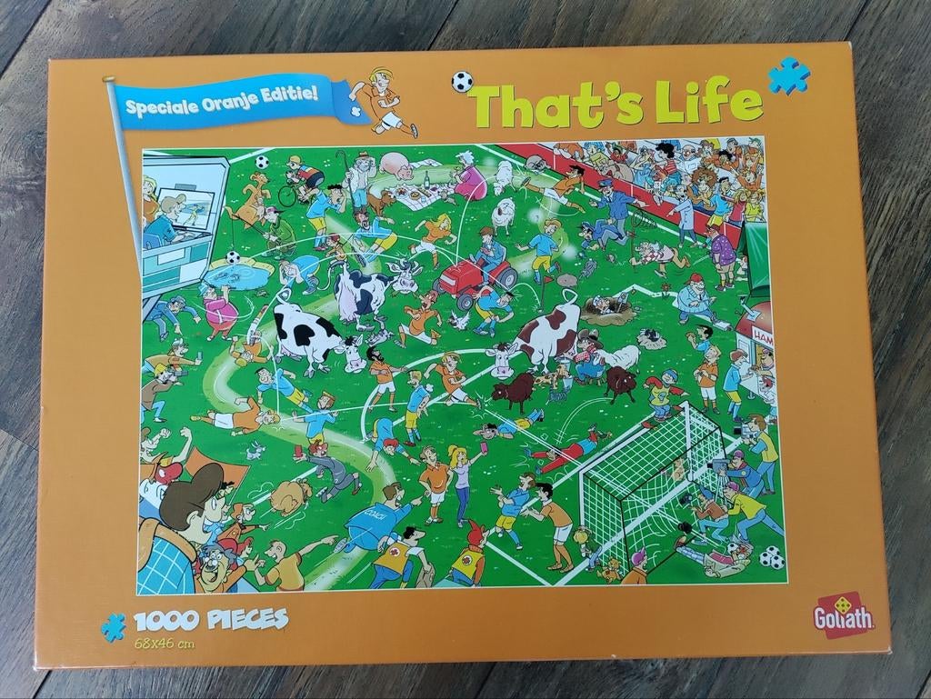 That's Life Puzzel Speciale Oranje Editie - 1000 stukjes, Ophalen of Verzenden, 500 t/m 1500 stukjes, Zo goed als nieuw