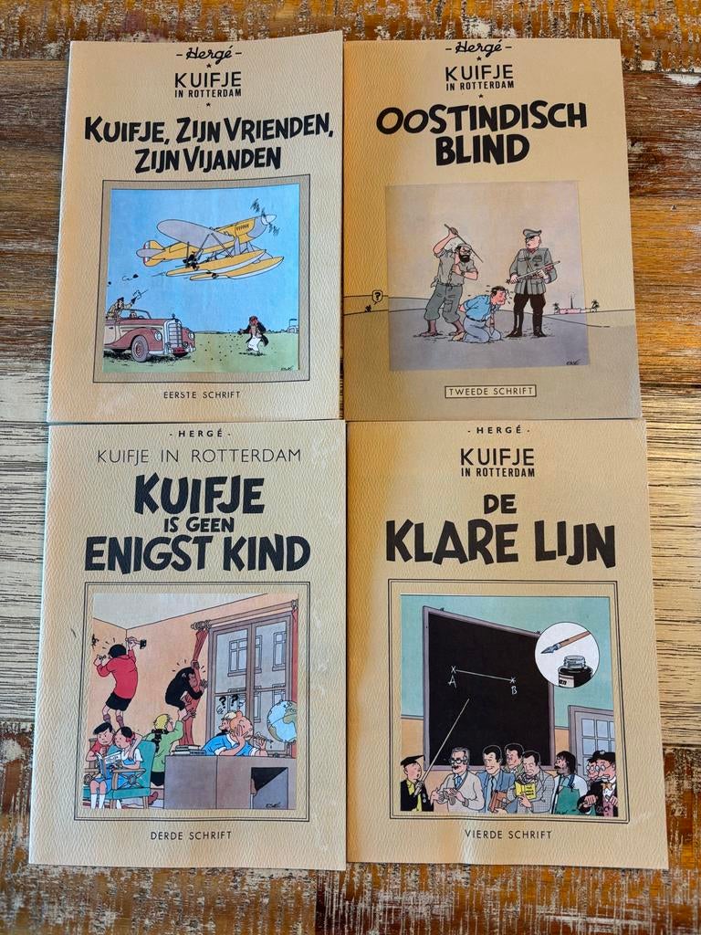 Kuifje in Rotterdam 4-delige set 1977, Complete serie of reeks, Verzenden, Gelezen