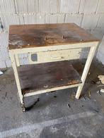 Stevige werkbank met lade en plank, Doe-het-zelf en Verbouw, Werkbanken, Ophalen of Verzenden, Gebruikt, 70 tot 120 cm