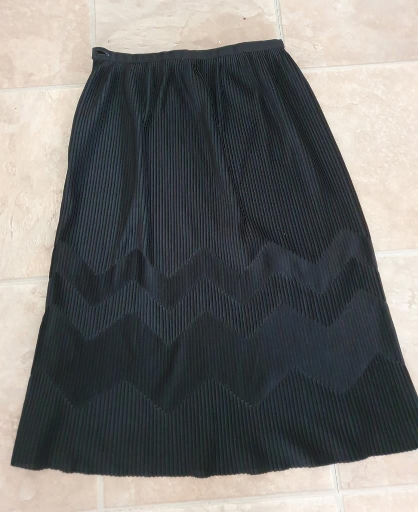 Zwarte geplooide rok maat 38/40 van Adrienne Lennux, Kleding | Dames, Rokken, Maat 38/40 (M), Adrienne Lennux, Zwart, Ophalen of Verzenden