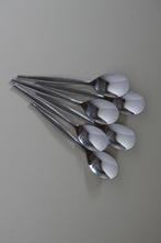 6 Van Nelle Theelepeltjes, Huis en Inrichting, Keuken | Bestek, Gebruikt, Ophalen of Verzenden, Rvs of Chroom, Vaatwasserbestendig